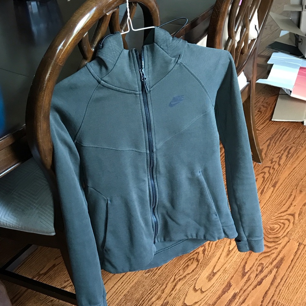 Nike Dark Green Hooded Jacket